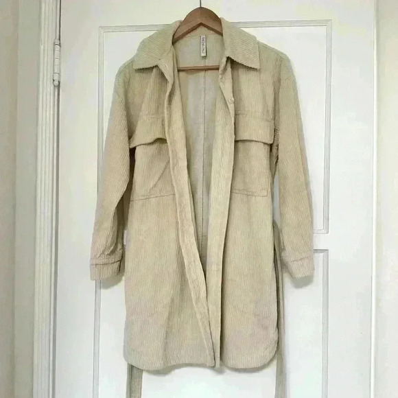 Rachel Pally corduroy Indy Jacket Overshirt in parchment beige cream work shirt - Picture 8 of 14